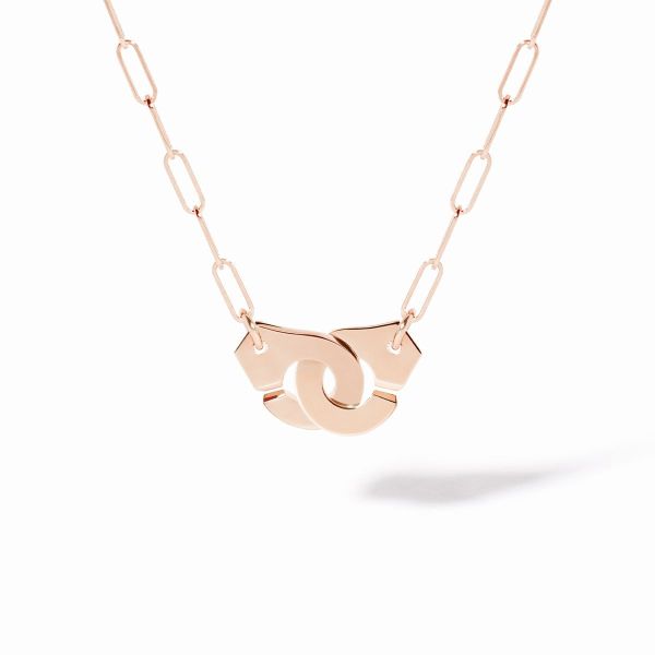 Collier Menottes dinh van Petit Modèle Or Rose Chaîne S