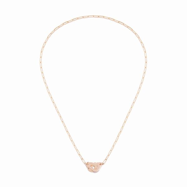 Collier Menottes dinh van Petit Modèle Or Rose Chaîne S