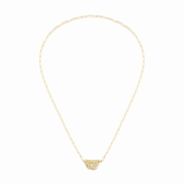 Collier Menottes dinh van Petit Modèle Or Jaune Chaîne S
