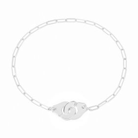 Bracelet Menottes dinh van Petit Modèle Or Blanc Chaîne S