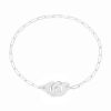 Bracelet Menottes dinh van Petit Modèle Or Blanc Chaîne S