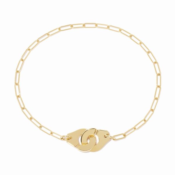 Bracelet Menottes dinh van Petit modèle Or Jaune Chaîne S