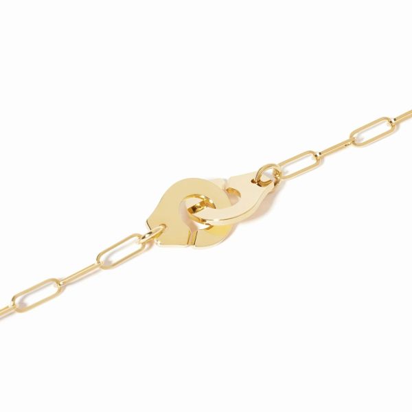Bracelet Menottes dinh van Petit modèle Or Jaune Chaîne S