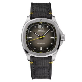 Montre Mido Multifort TV Big Date Bracelet Textile Cadran Gris