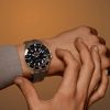 Montre Mido Ocean Star GMT Cadran Noir Bracelet Caoutchouc Brun