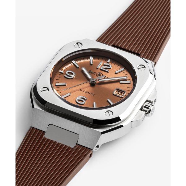 Montre BELL & ROSS BR05 BLUE STEEL Bracelet Caoutchouc