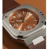 Montre BELL & ROSS BR05 BLUE STEEL Bracelet Caoutchouc