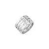 Bague Pulse Dinh VanOr blanc et diamants grand modèle