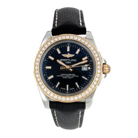 Montre Occasion Breitling Galactic 32 Sleek Edition Bracelet Cuir Noir