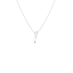 Collier La Brune & La Blonde POP Coup de foudre Diamant 0.12 carat or blanc