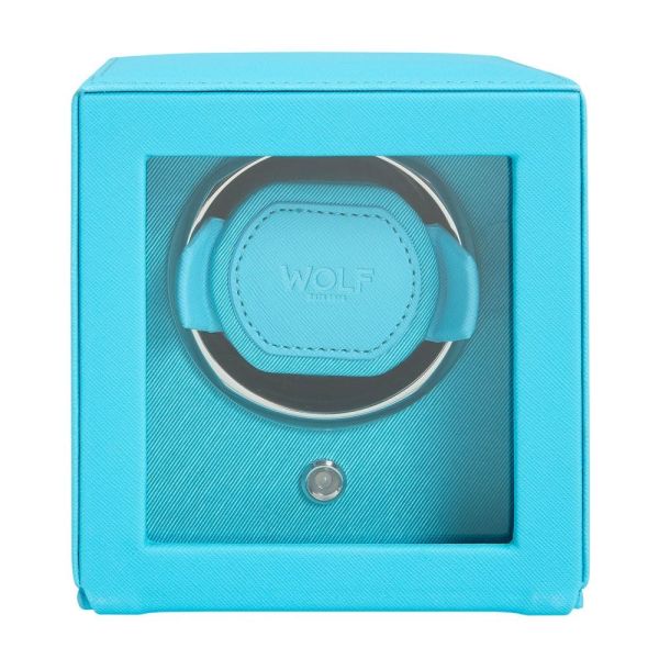 Remontoir WOLF Cube 1 Montre Tutti Frutti Turquoise