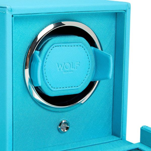 Remontoir WOLF Cube 1 Montre Tutti Frutti Turquoise