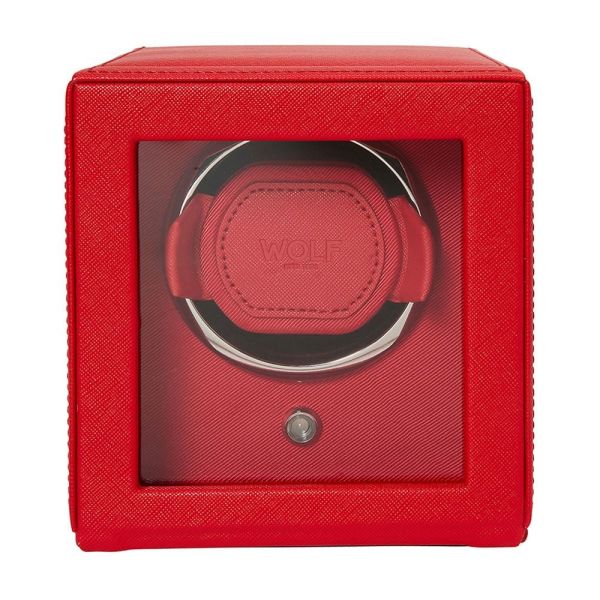 Remontoir WOLF Cube 1 Montre Tutti Frutti Rouge
