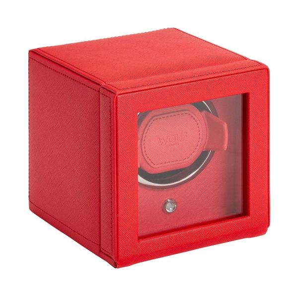 Remontoir WOLF Cube 1 Montre Tutti Frutti Rouge