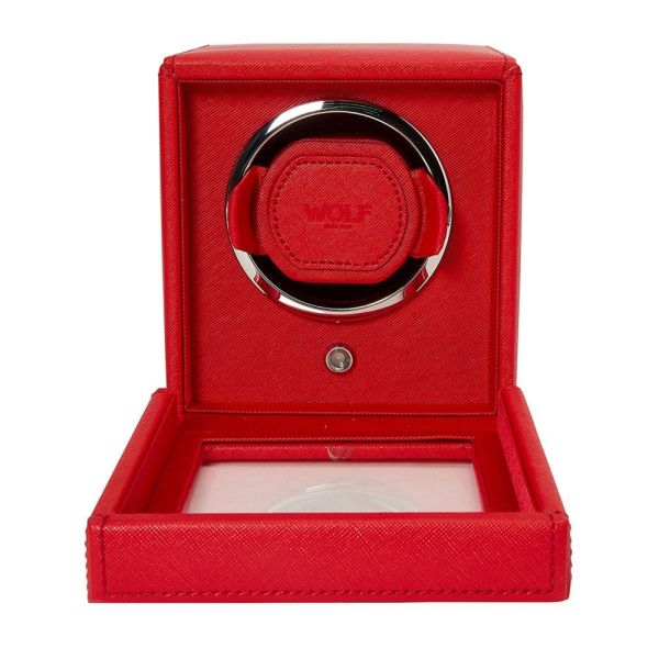 Remontoir WOLF Cube 1 Montre Tutti Frutti Rouge