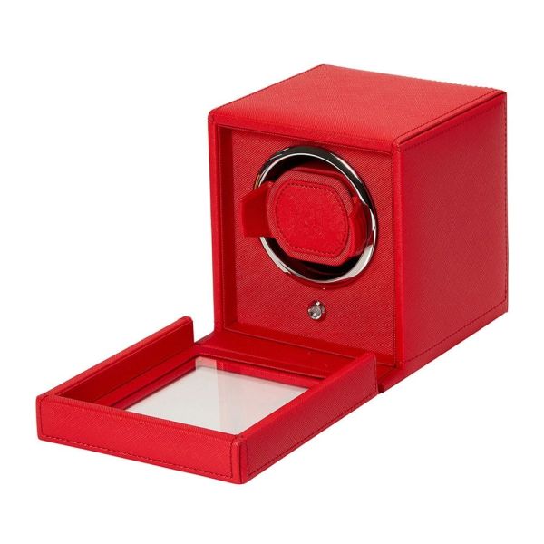 Remontoir WOLF Cube 1 Montre Tutti Frutti Rouge