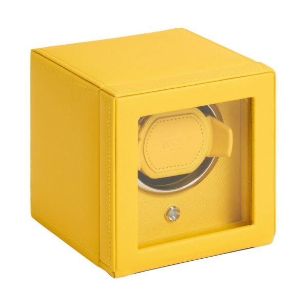 Remontoir WOLF Cube 1 Montre Jaune