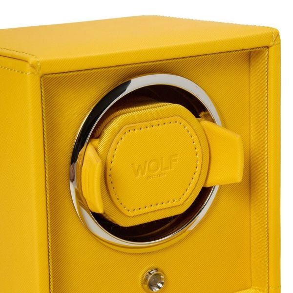 Remontoir WOLF Cube 1 Montre Jaune