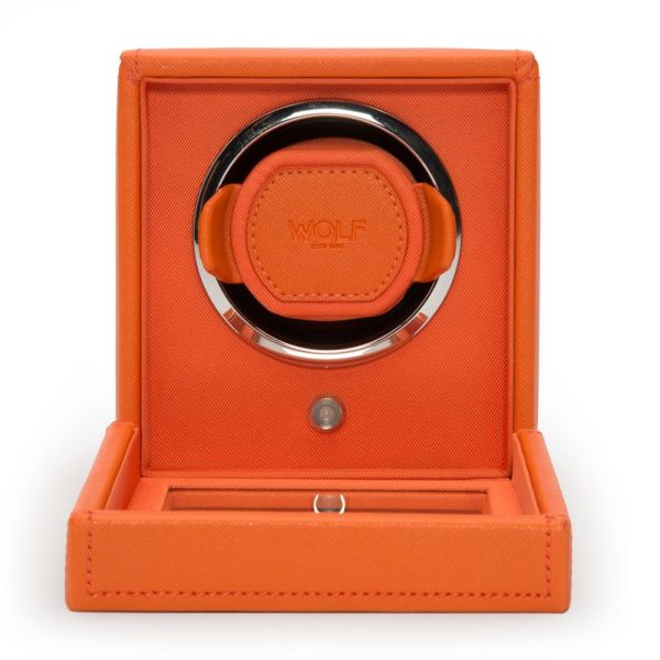 Remontoir WOLF Cube 1 Montre Orange