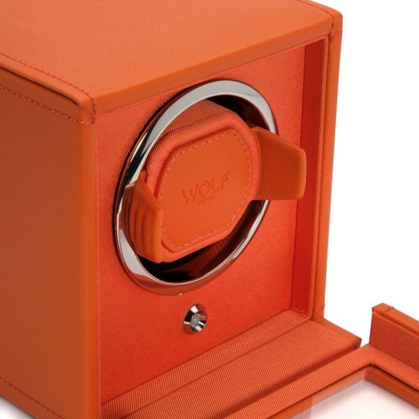 Remontoir WOLF Cube 1 Montre Orange