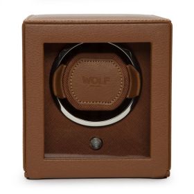 Remontoir WOLF Cube 1 Montre Cognac