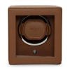 Remontoir WOLF Cube 1 Montre Cognac