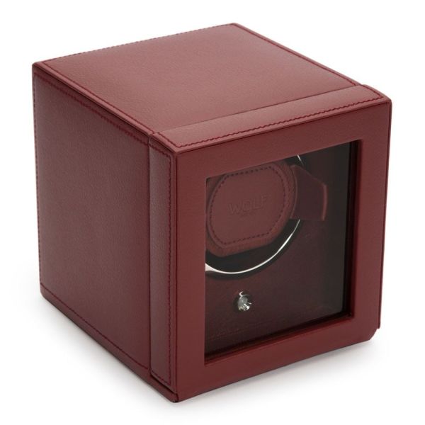 Remontoir WOLF Cube 1 Montre Bordeaux