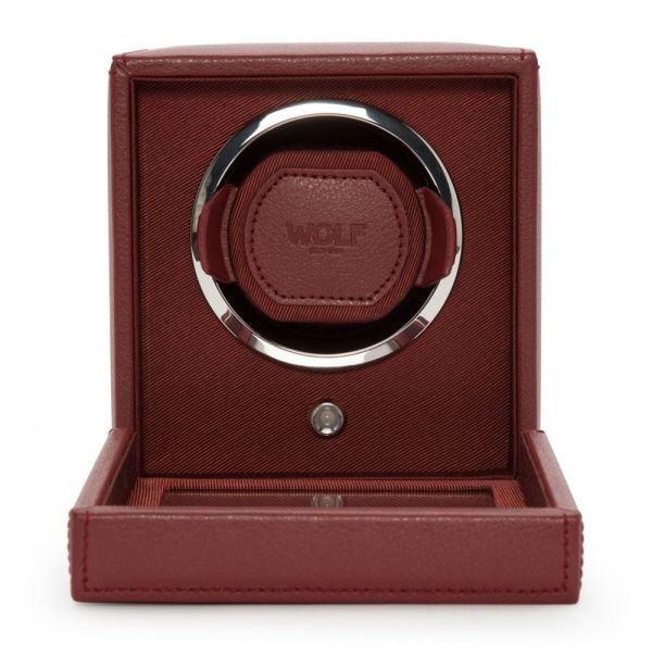 Remontoir WOLF Cube 1 Montre Bordeaux