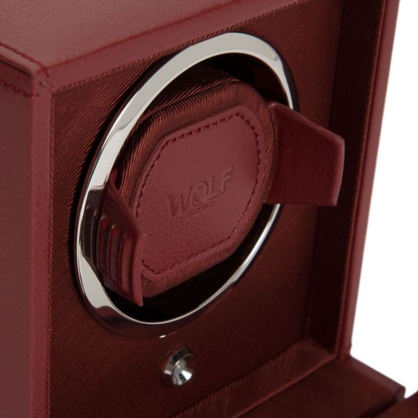 Remontoir WOLF Cube 1 Montre Bordeaux