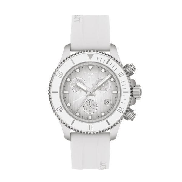 Montre Tissot Seastar 1000 Quartz Chronograph 38mm Cadran Dégradé blanc argenté
