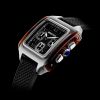 Montre BRISTON Streamliner Kennedy Chrono Noir Bracelet Caoutchouc