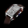 Montre BRISTON Streamliner Kennedy Chrono Blanc Bracelet Caoutchouc