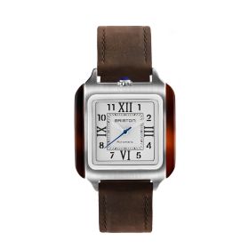 Montre BRISTON Streamliner Kennedy Blanc Bracelet Cuir Brun