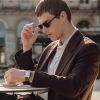 Montre BRISTON Streamliner Kennedy Blanc Bracelet Cuir Brun