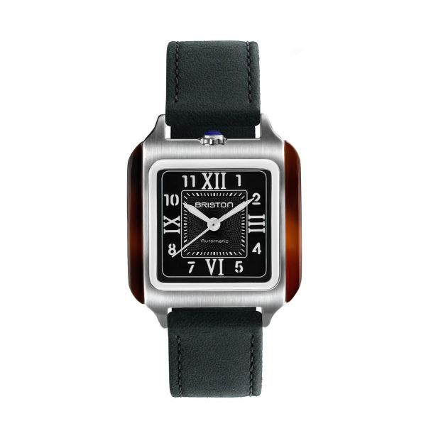 Montre BRISTON Streamliner Kennedy Noir Bracelet Cuir Noir
