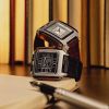 Montre BRISTON Streamliner Kennedy Noir Bracelet Cuir Noir