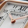 Montre BRISTON Streamliner Kennedy Gold Blanc Bracelet Nylon Beige