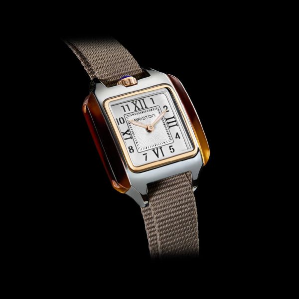 Montre BRISTON Petite Streamliner Kennedy Gold Bracelet Nylon Beige