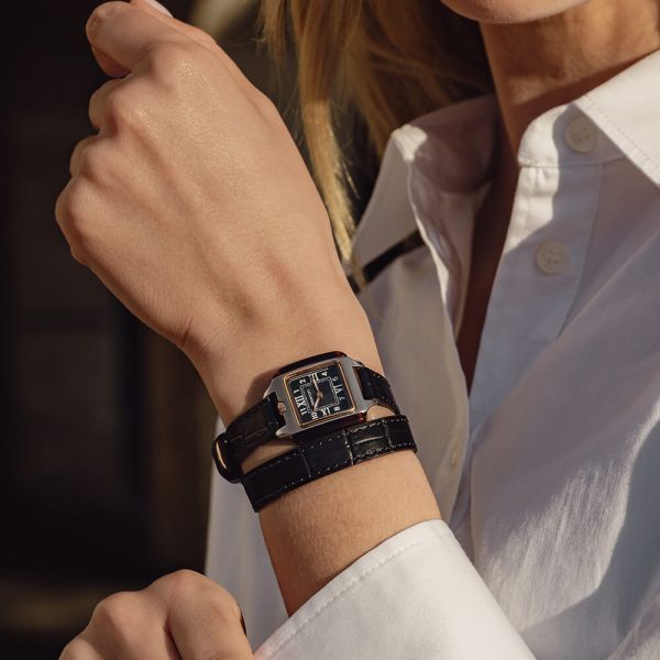 Montre BRISTON Petite Streamliner Kennedy Gold Bracelet Nylon Noir