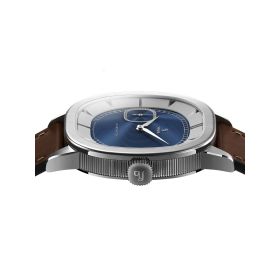 Montre Yema Granvelle CMM.20 Cadran Bleu Bracelet Cuir Brun