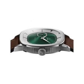 Montre Yema Granvelle CMM.20 Cadran Vert Bracelet Cuir Brun