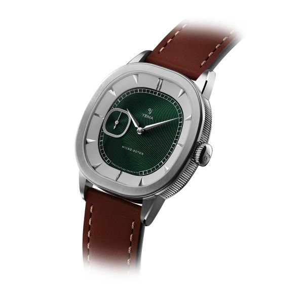 Montre Yema Granvelle CMM.20 Cadran Vert Bracelet Cuir Brun