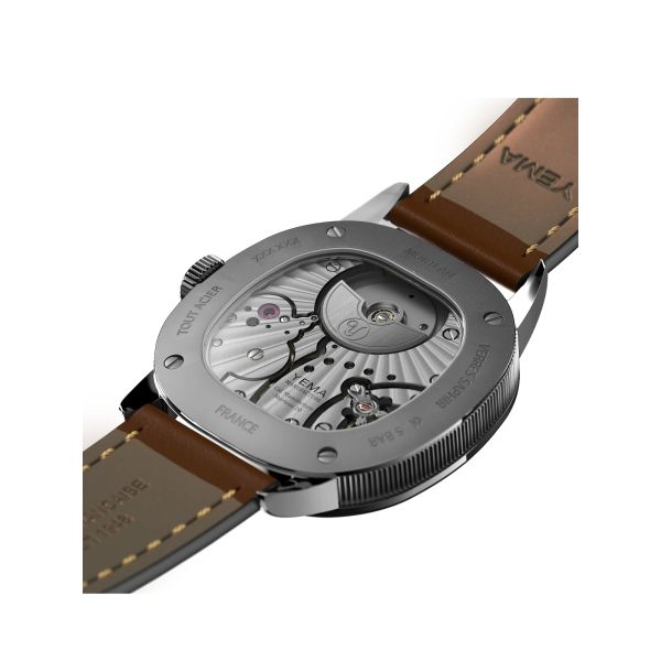 Montre Yema Granvelle CMM.20 Cadran Vert Bracelet Cuir Brun