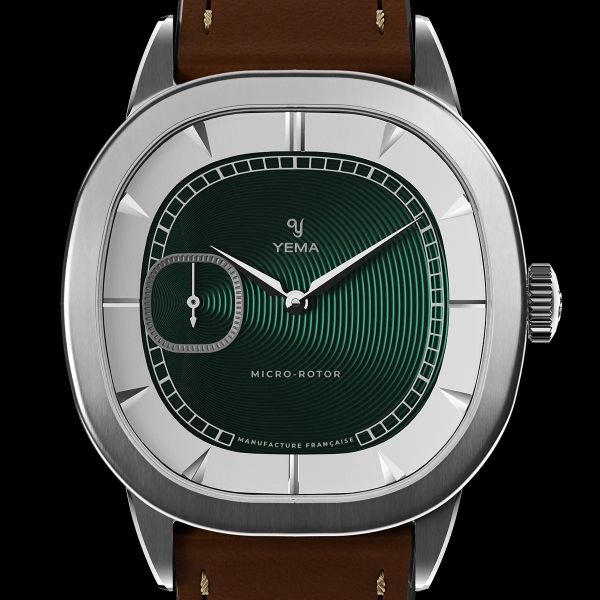 Montre Yema Granvelle CMM.20 Cadran Vert Bracelet Cuir Brun