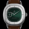 Montre Yema Granvelle CMM.20 Cadran Vert Bracelet Cuir Brun