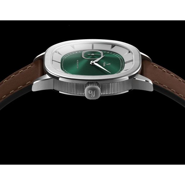 Montre Yema Granvelle CMM.20 Cadran Vert Bracelet Cuir Brun