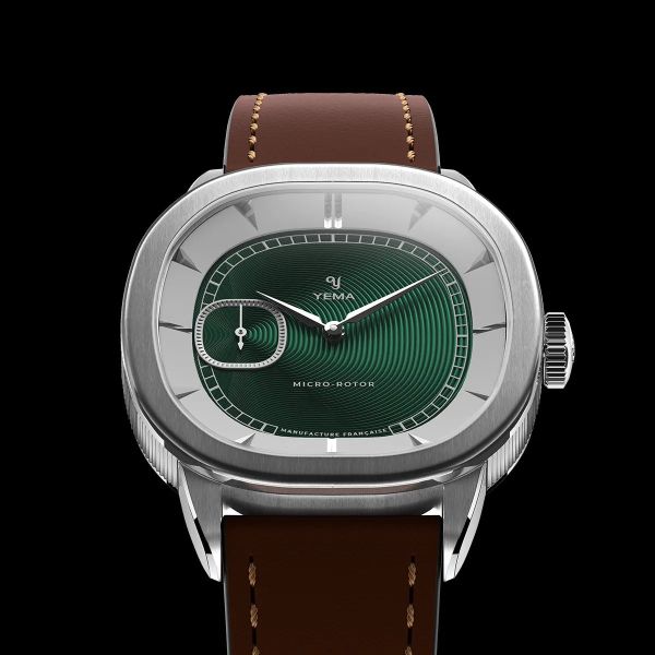 Montre Yema Granvelle CMM.20 Cadran Vert Bracelet Cuir Brun