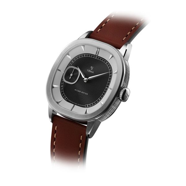 Montre Yema Granvelle CMM.20 Cadran Noir Bracelet Cuir Brun
