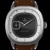 Montre Yema Granvelle CMM.20 Cadran Noir Bracelet Cuir Brun