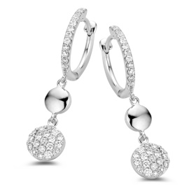 Boucles d'oreilles One More  Eolo Diamants Or Blanc